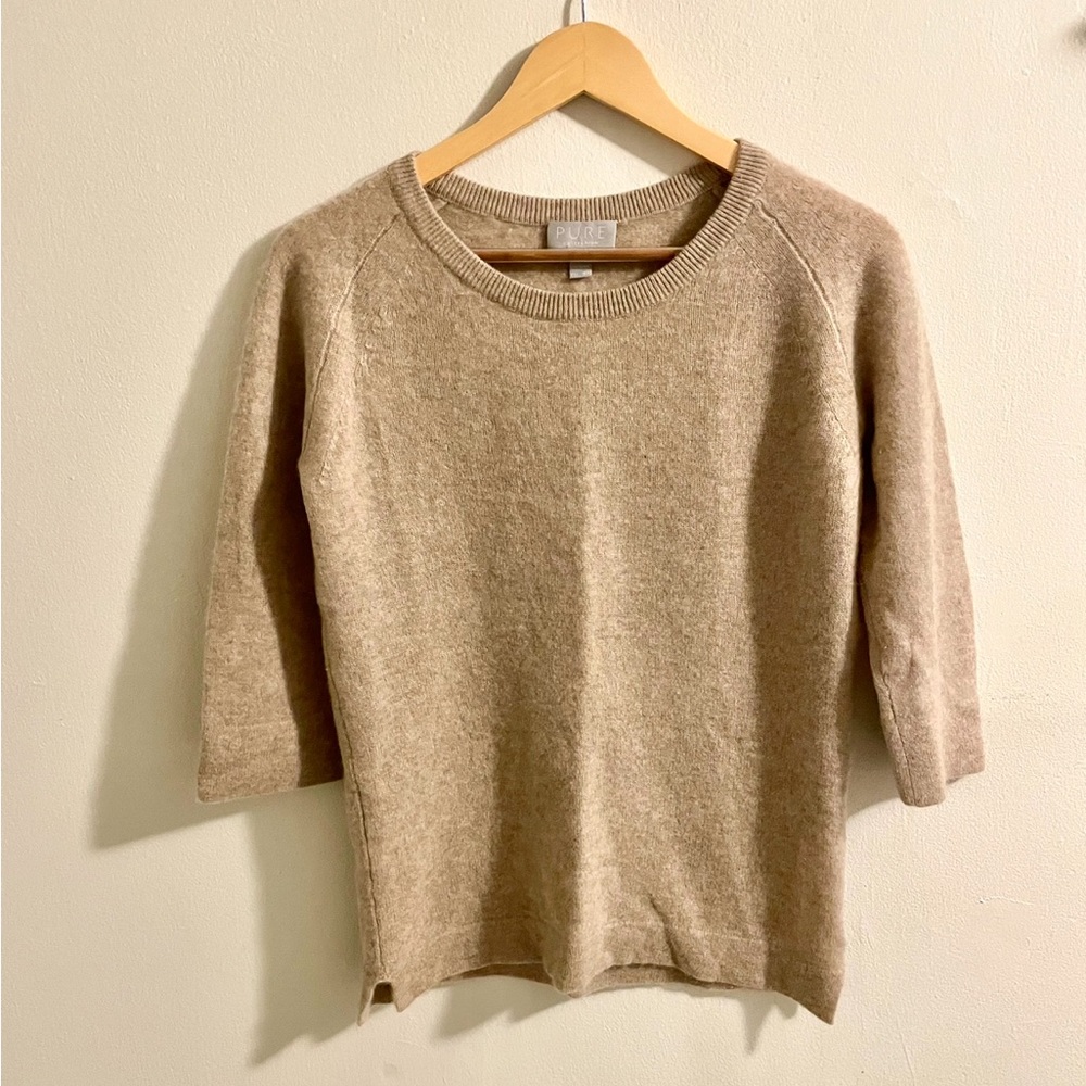 Pure Cashmere 3/4 sleeve sweater